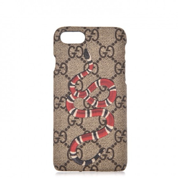 GUCCI GG Supreme Monogram Kingsnake iPhone 7 Case - Picture 6 of 7